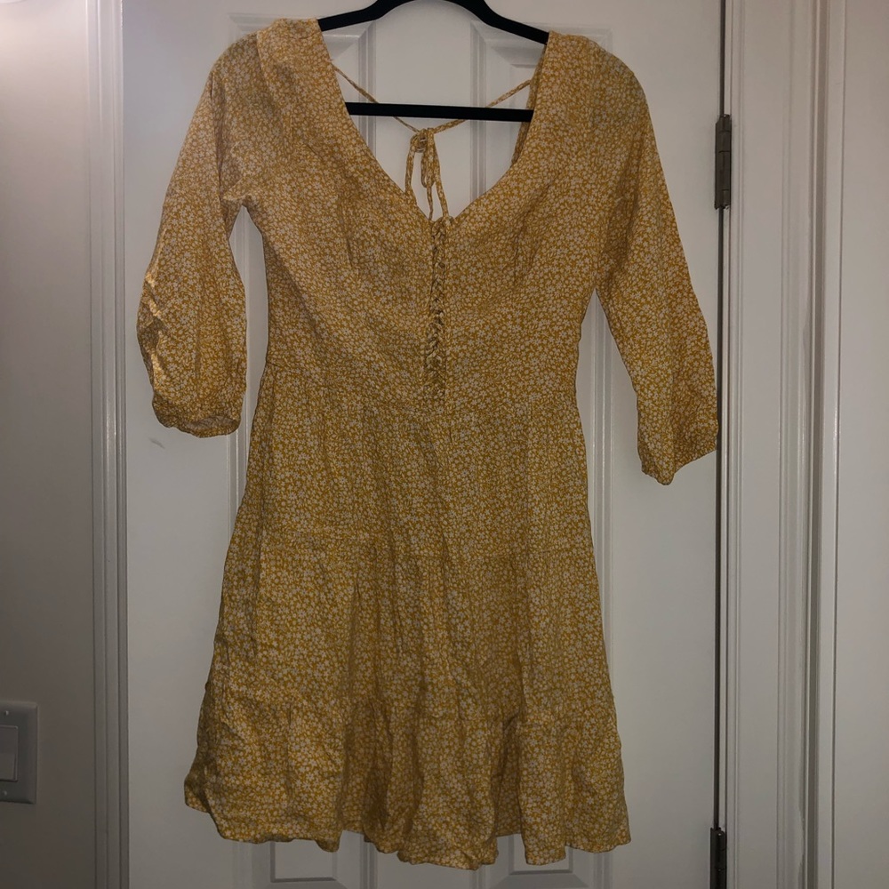 Yellow Floral Dress